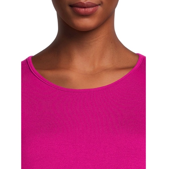 Time & Tru Tie-Front Fuchsia Berry Knit Dress sz:XS - Picture 8 of 8